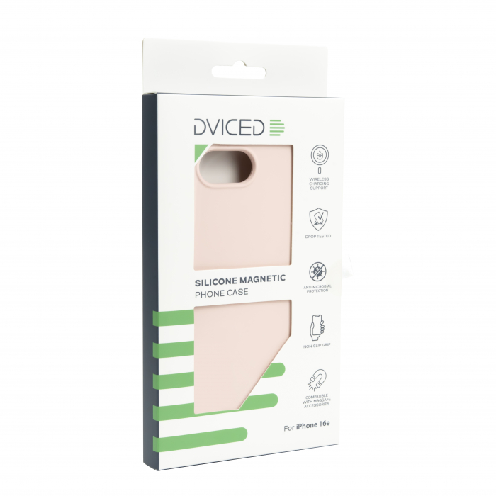 Dviced Silicone Magnetic iPhone 16e case - Pink [5]