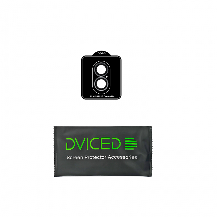 Dviced tempered glass camera protector for iPhone 16/16 Plus with applicator [4]