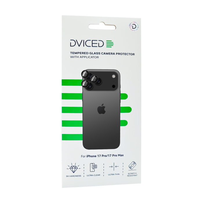 Dviced Tempered glass camera protector for iPhone 17 Pro/17 Pro Max with applicator [4]