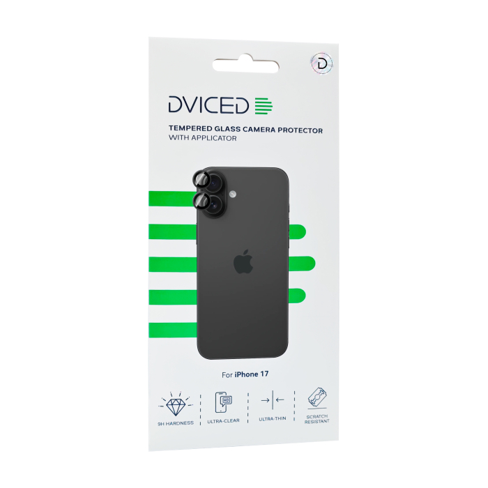 Dviced Tempered glass camera protector for iPhone 17 with applicator [3]