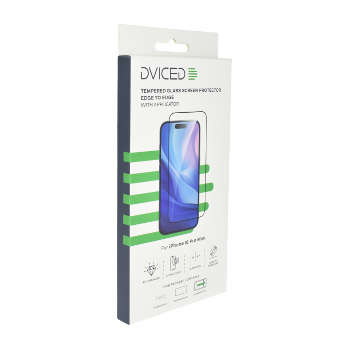 Dviced Tempered glass screen protector edge to edge for iPhone 16 Pro Max with applicator [3]