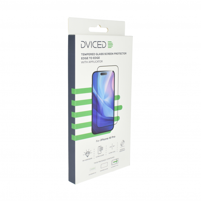 Dviced Tempered glass screen protector edge to edge for iPhone 16 Pro with applicator [4]