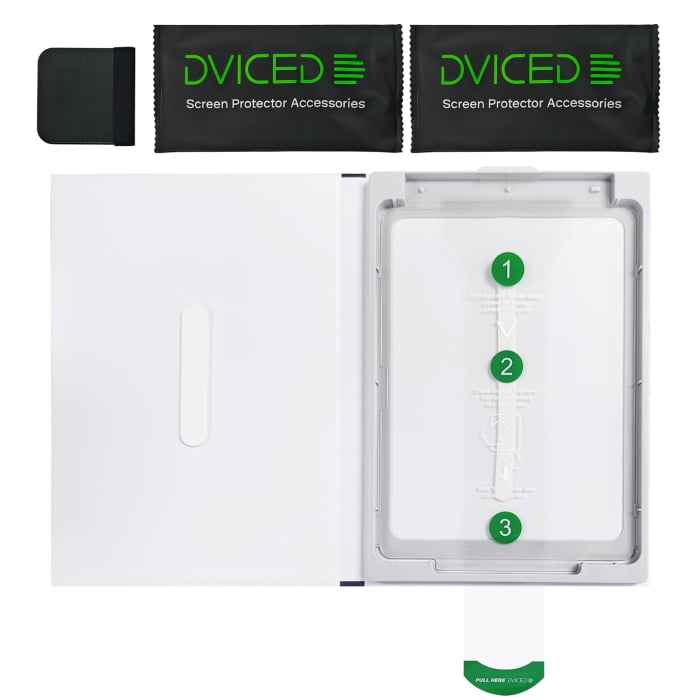 Dviced Tempered glass screen protector for iPad Pro 13-inch with dust-free applicator [2]