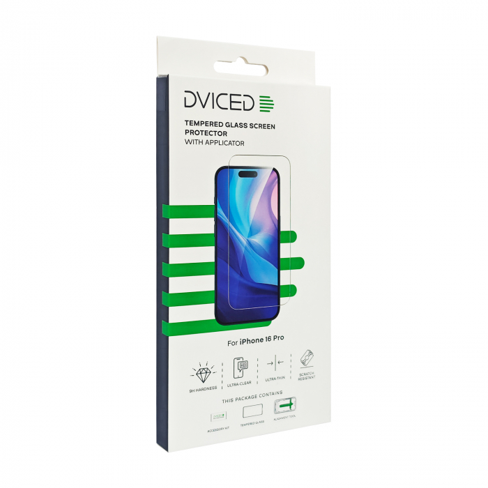 Dviced Tempered glass screen protector for iPhone 16 Pro with applicator [4]