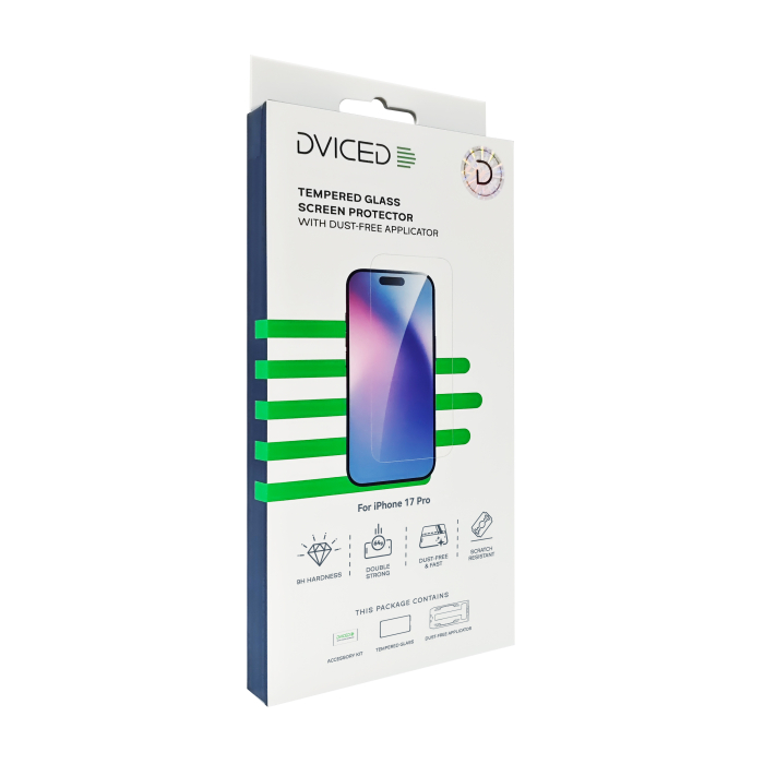 Dviced Tempered glass screen protector for iPhone 17 Pro with dust-free applicator [4]
