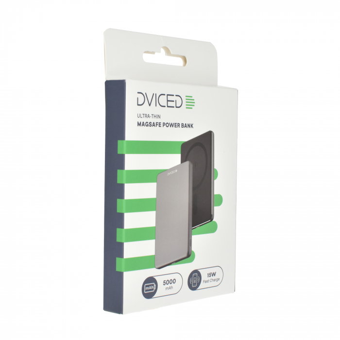 Dviced Ultrathin MagSafe Power bank 5000mAh - Black/Grey [4]
