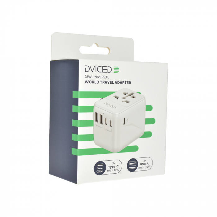 Dviced Universal travel adapter 28W - White [6]