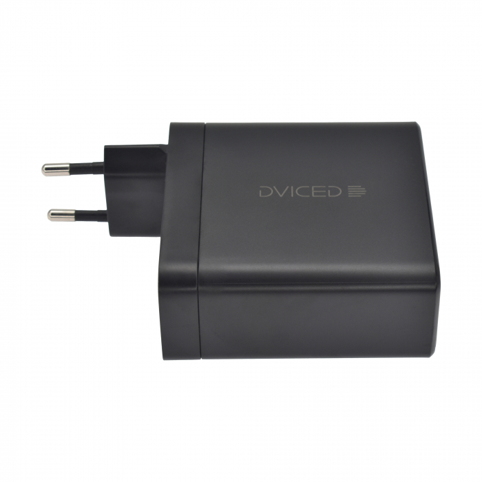 Dviced Wall charger 140W GaN 2 USB-C, USB-A EU - Black [2]