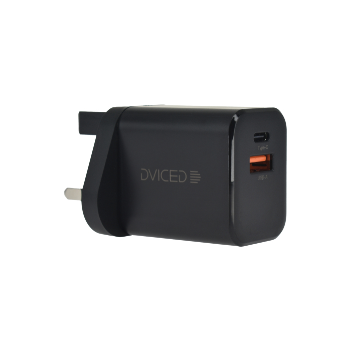 Dviced Wall charger 35W GaN 1 USB-A, 1 USB-C UK - Black [2]