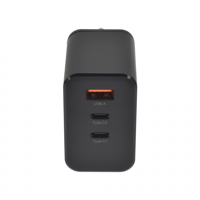 Dviced Wall charger 65W GaN 1 USB-A, 2 USB-C EU - Black [2]