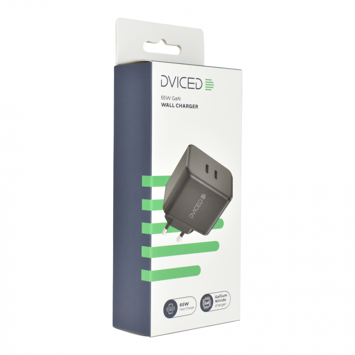Dviced Wall charger 65W GaN 2 USB-C EU - Black [2]