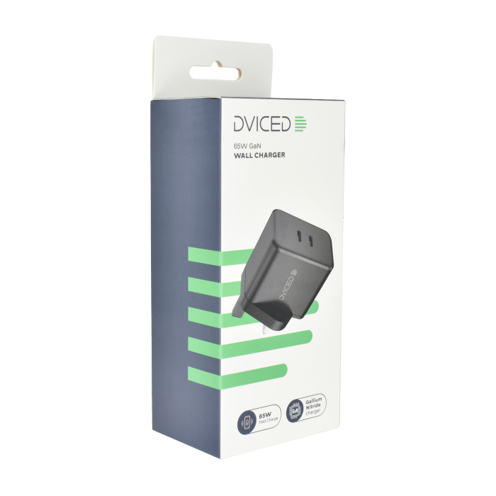 Dviced Wall charger 65W GaN 2 USB-C UK - Black [3]