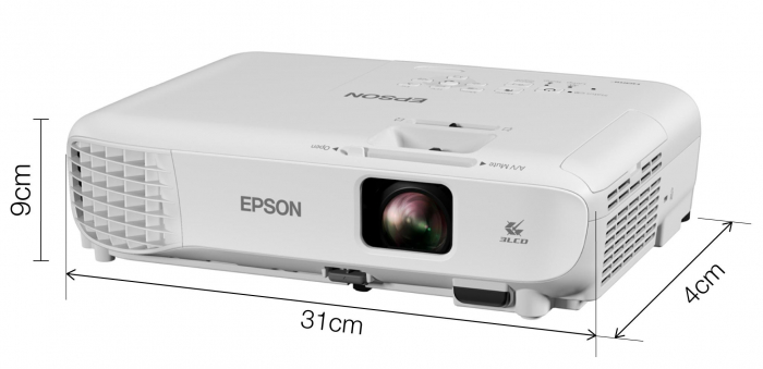 Videoproiector Epson XGA 1024*768, EB-X06, 3600 lumeni, Alb [3]