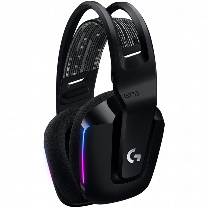 LOGITECH G733 LIGHTSPEED Wireless RGB Gaming Headset - BLACK [2]