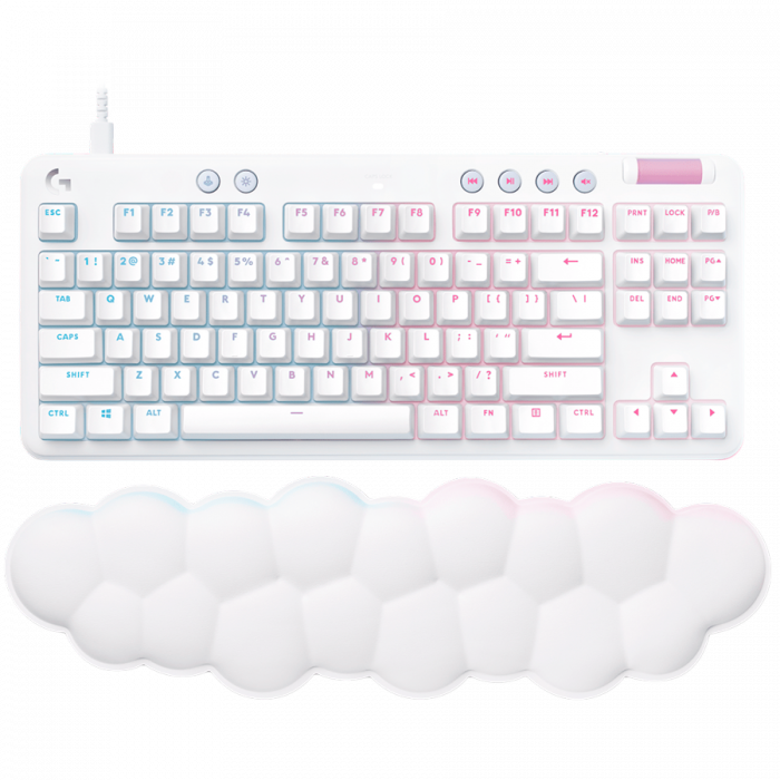 LOGITECH G713 TKL Corded Gaming Keyboard - OFF WHITE - USB - US INT'L - TACTILE [2]
