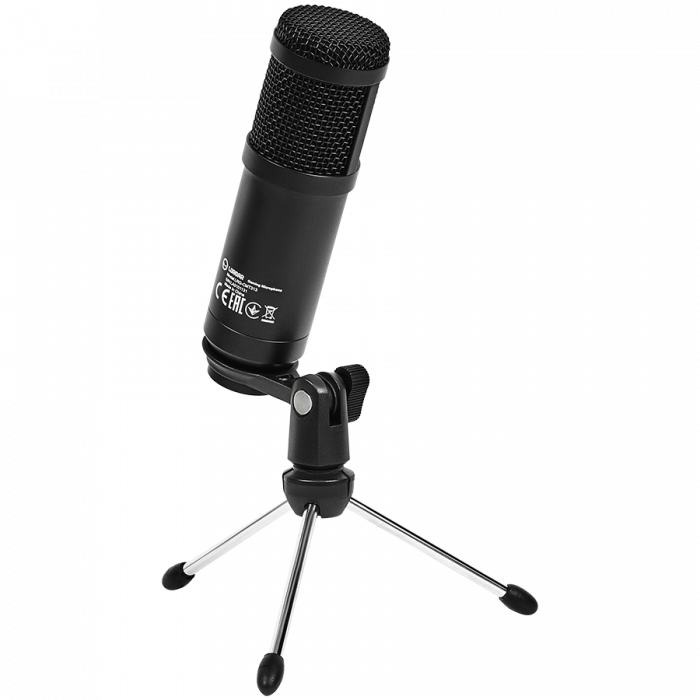 LORGAR Soner 313, Gaming Microphone, USB condenser microphone with Volume Knob & Echo Knob, Frequency Response: 80 Hz—17 kHz, including 1x Microphone, 1 x 2.5M USB Cable, 1 x Tripod Stand, dimensions: [3]