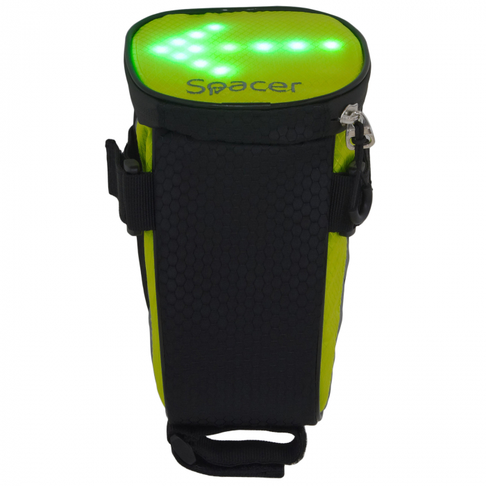 GEANTA reflectorizanta SPACER pentru Bicicleta, cu semnalizare LED prin telecomanda si de montat la sa, "SPBB-LEDSign" [3]