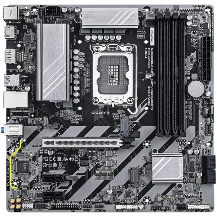 GIGABYTE B860M D3HP, LGA1851, 4x DDR5, mATX [2]