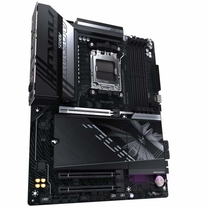 GIGABYTE Mainboard Desktop B850 AORUS ELITE WF7 (AM5, 4xDDR5, 1xDP, 1xHDMI, 2.5GLAN, WiFi7, BT5.4, 1x PCIe x16 5.0, 2xPCIe x16 supporting PCIe 3.0 x1, 3xM.2, 4xSATA3) ATX [2]