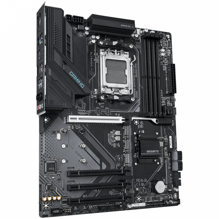GIGABYTE Mainboard Desktop B850 GAMING WF6 (AM5, 4xDDR5, 1xDP, 1xHDMI, GLAN, WiFi6, BT5.3, 1x PCIe x16 5.0, 3xPCIe x16 supporting PCIe 3.0 x1, 3xM.2, 4xSATA3) ATX [2]