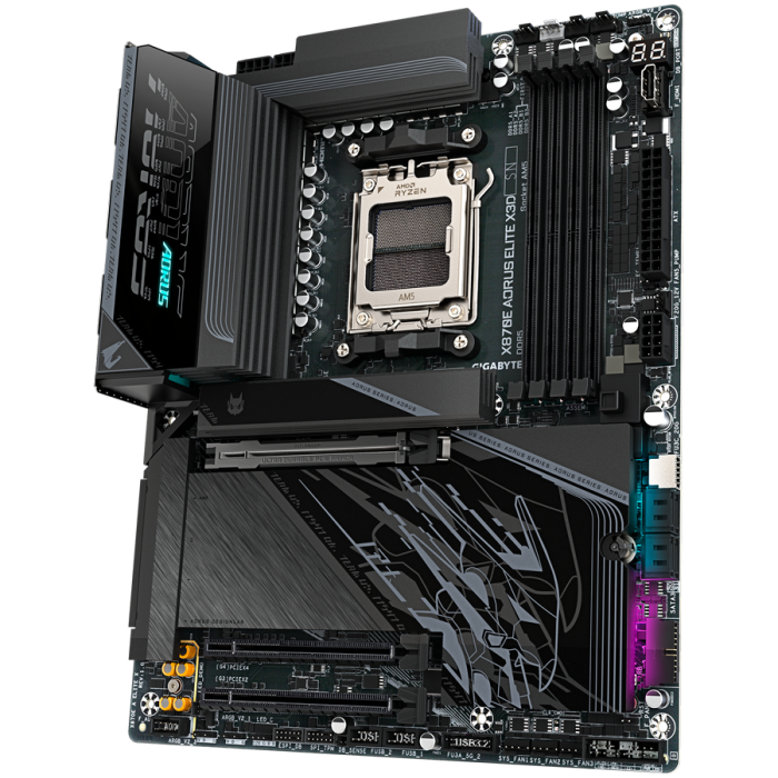 GIGABYTE Mainboard Desktop X870E AORUS ELITE X3D (AM5,4 x DDR5,2 x USB4 TypeC, 2xHDMI, 5GLAN,Wi-Fi 7, BT5.4, 1xPCIe x16,4xM.2,4xSATA6) ATX [3]