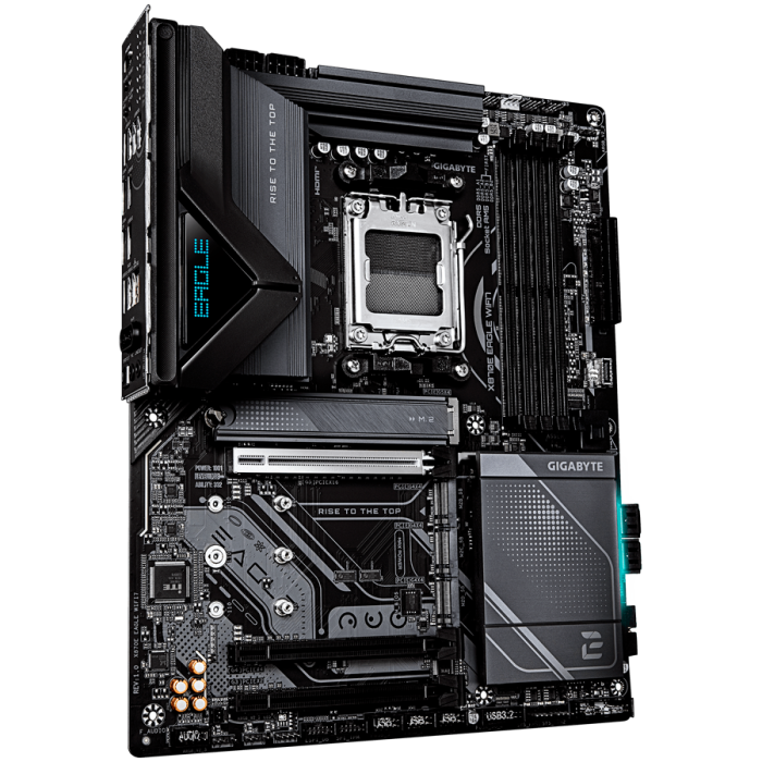 GIGABYTE Mainboard Desktop X870E EAGLE WIFI7 (AM5,4 x DDR5, 2 x USB4 TypeC, 1xHDMI, 5GLAN, 1 x PCIe x16, 4 x M.2,4xSATA6, Wi-Fi 7, BT5.4) ATX [2]