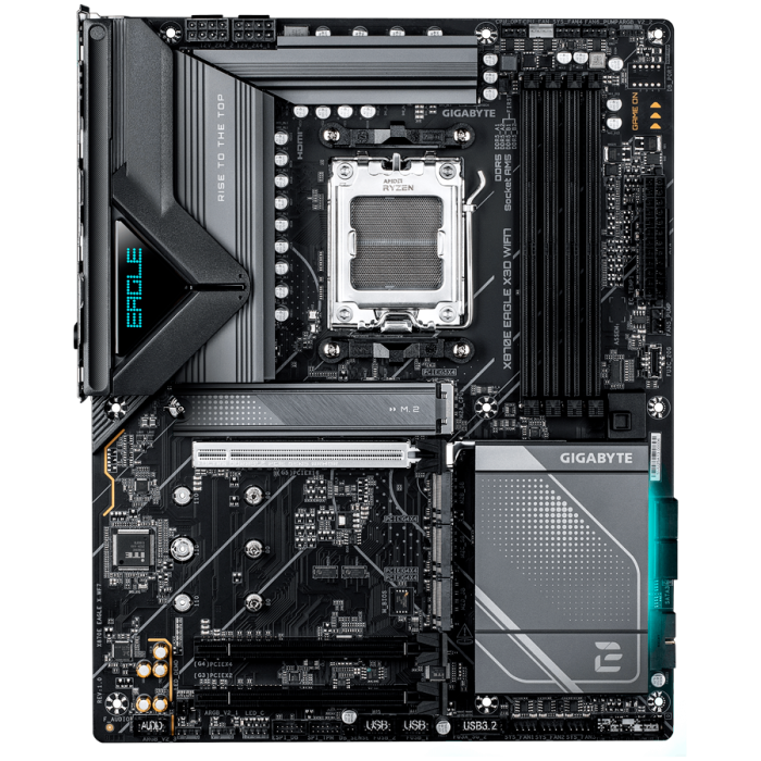 GIGABYTE Mainboard Desktop X870E EAGLE X3D WIFI7 (AM5,4 x DDR5, 2 x USB4 TypeC, 1xHDMI, 5GLAN, 1 x PCIe x16, 4 x M.2,4xSATA6, Wi-Fi 7, BT5.4) ATX [1]