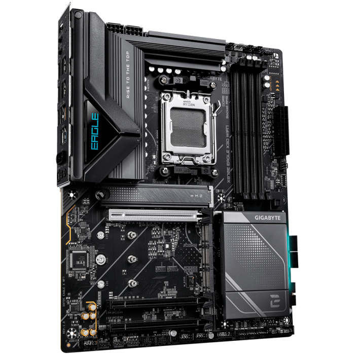 GIGABYTE Mainboard Desktop X870E EAGLE X3D WIFI7 (AM5,4 x DDR5, 2 x USB4 TypeC, 1xHDMI, 5GLAN, 1 x PCIe x16, 4 x M.2,4xSATA6, Wi-Fi 7, BT5.4) ATX [2]