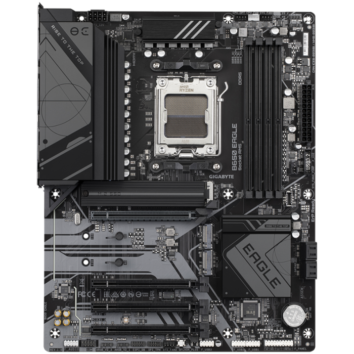 GIGABYTE MB B650 EAGLE (AM5, 4xDDR5 128, 1x PCI-E 4.0 x16x16, 3x PCI-E 3.0 x16x1, 4x SATA, 3x M.2 PCIe 4.0, 1xHDMI, 1xDP, 2.5GbE LAN, ATX, Retail) [2]