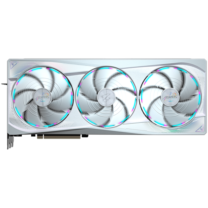 GIGABYTE Video Card NVIDIA AORUS GeForce RTX 5090 MASTER ICE 32G (32GB GDDR7/512bit, PCI-E 5.0, Recommended PSU 1000W, 16Pin Power connector, 3x DP, 1x HDMI) White [3]