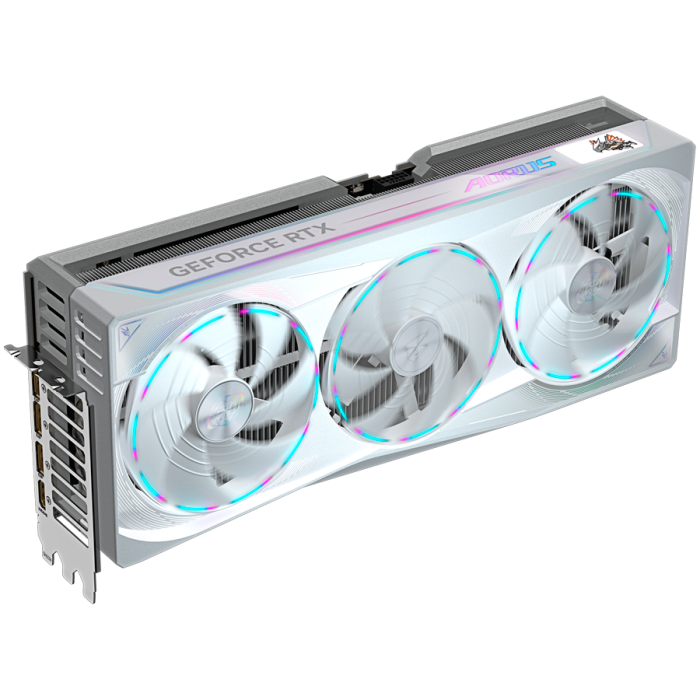 GIGABYTE Video Card NVIDIA AORUS GeForce RTX 5090 MASTER ICE 32G (32GB GDDR7/512bit, PCI-E 5.0, Recommended PSU 1000W, 16Pin Power connector, 3x DP, 1x HDMI) White [2]