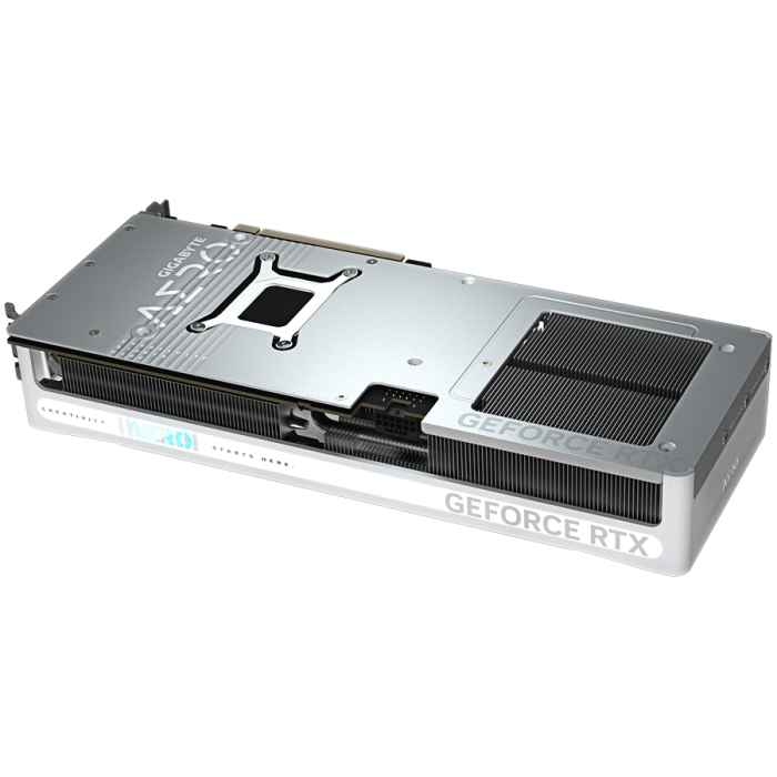 GIGABYTE Video Card NVIDIA GeForce RTX 5080 AERO OC SFF 16G (16GB GDDR7/256bit, PCI-E 5.0, Recommended PSU 850W, 16Pin Power connector, 3x DP, 1x HDMI) White/Silver [6]