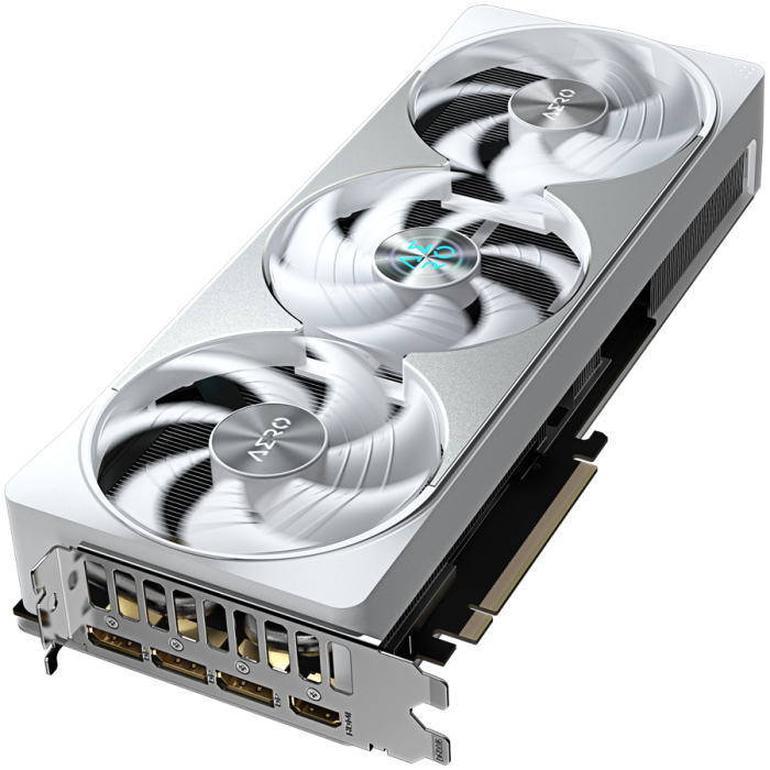 GIGABYTE Video Card NVIDIA GeForce RTX 5080 AERO OC SFF 16G (16GB GDDR7/256bit, PCI-E 5.0, Recommended PSU 850W, 16Pin Power connector, 3x DP, 1x HDMI) White/Silver [7]
