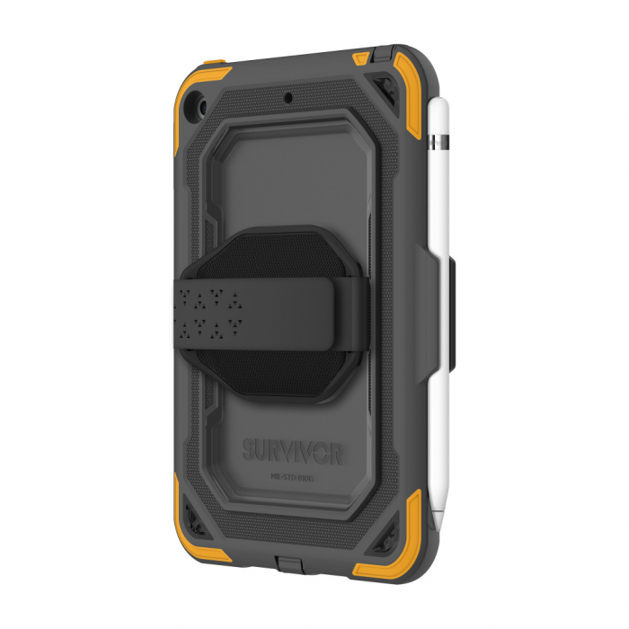 Griffin Survivor All-Terrain for iPad mini (2019) - Gray/Citrus/Clear [2]