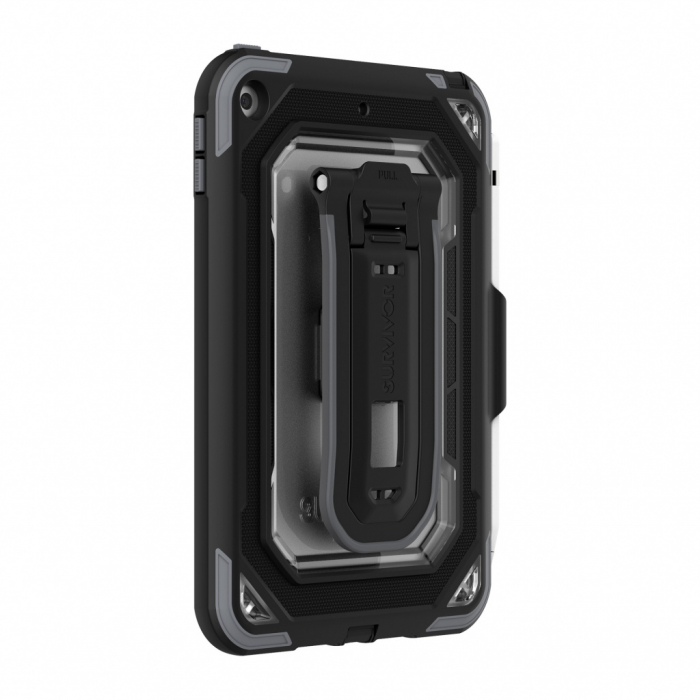 Griffin Survivor All-Terrain for iPad Mini - Black/Gray/Clear (B2B) Anitmicrobial Version [6]