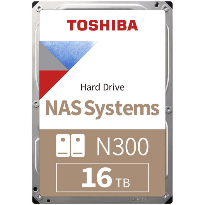 HDD NAS TOSHIBA N300 16TB CMR, 3.5'', 512MB, 7200RPM, SATA, TBW: 180 [1]