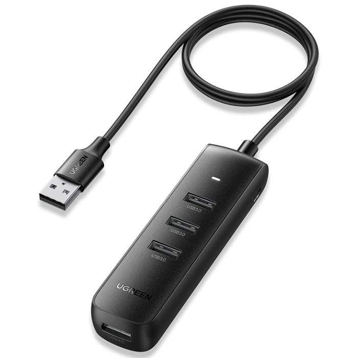 HUB extern Ugreen, \\"CM416\\" porturi USB: USB 3.0 x 4, conectare prin USB 3.0, lungime 1 m, negru, \\"80657\\" (include TV 0.8lei) - 6957303886579 [1]
