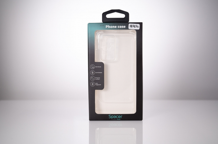HUSA SMARTPHONE Spacer pentru Huawei P 40 Pro, grosime 1.5mm, protectie suplimentara antisoc la colturi, material flexibil TPU, transparenta \\"SPPC-HU-P-40P-CLR\\" [3]