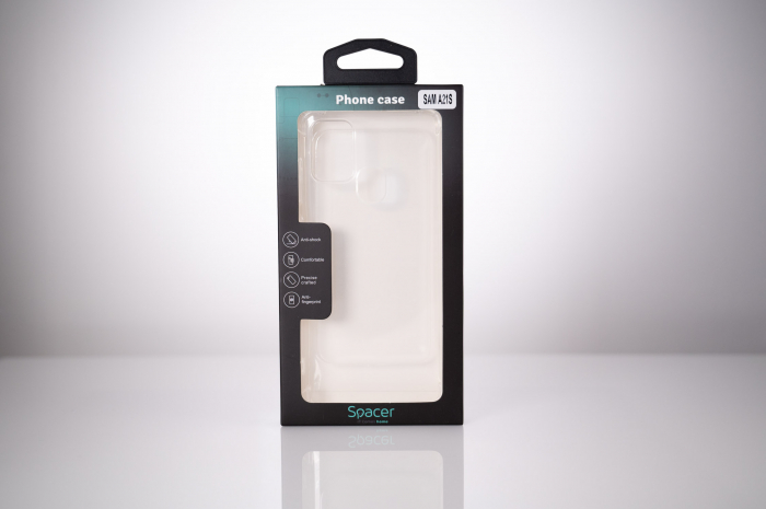HUSA SMARTPHONE Spacer pentru Samsung Galaxy A21S, grosime 1.5mm, protectie suplimentara antisoc la colturi, material flexibil TPU, transparenta \\"SPPC-SM-GX-A21S-CLR\\" [3]