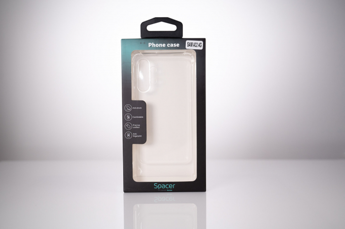 HUSA SMARTPHONE Spacer pentru Samsung Galaxy A32 4G, grosime 1.5mm, protectie suplimentara antisoc la colturi, material flexibil TPU, transparenta \\"SPPC-SM-GX-A324G-CLR\\" [3]