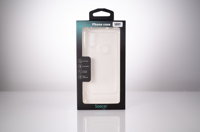 HUSA SMARTPHONE Spacer pentru Samsung Galaxy M11, grosime 1.5mm, protectie suplimentara antisoc la colturi, material flexibil TPU, transparenta \\"SPPC-SM-GX-M11-CLR\\" [3]