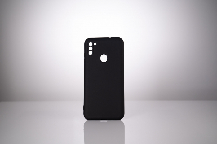 HUSA SMARTPHONE Spacer pentru Samsung Galaxy M11, grosime 2mm, material flexibil silicon + interior cu microfibra, negru \\"SPPC-SM-GX-M11-SLK\\" [3]
