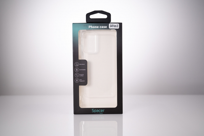 HUSA SMARTPHONE Spacer pentru Samsung Galaxy Note 20, grosime 1.5mm, protectie suplimentara antisoc la colturi, material flexibil TPU, transparenta \\"SPPC-SM-GX-N20-CLR\\" [3]