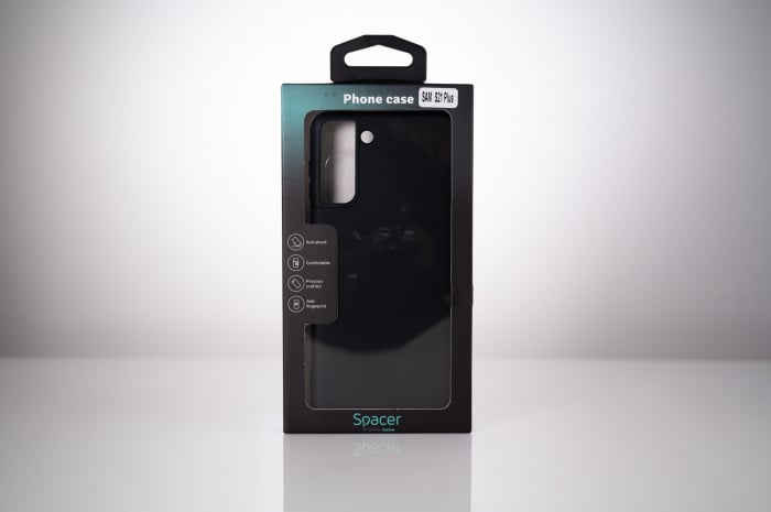 HUSA SMARTPHONE Spacer pentru Samsung Galaxy S21 Plus, grosime 1.5mm, material flexibil TPU, negru \\"SPPC-SM-GX-S21P-TPU\\" [5]