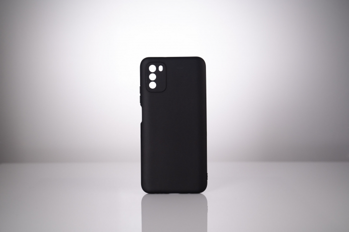 HUSA SMARTPHONE Spacer pentru Xiaomi Pocophone M3, grosime 2mm, material flexibil silicon + interior cu microfibra, negru \\"SSPPC-XI-PC-M3-SLK\\" [3]