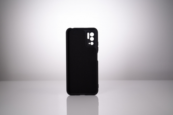 HUSA SMARTPHONE Spacer pentru Xiaomi Redmi Note 10 5G, grosime 2mm, material flexibil silicon + interior cu microfibra, negru \\"SPPC-XI-RM-N105G-SLK\\" [3]
