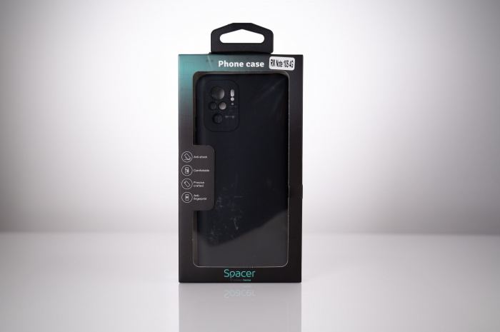 HUSA SMARTPHONE Spacer pentru Xiaomi Redmi Note 10 S, grosime 1.5mm, material flexibil TPU, negru \\"SPPC-XI-RM-N10S-TPU\\" [2]