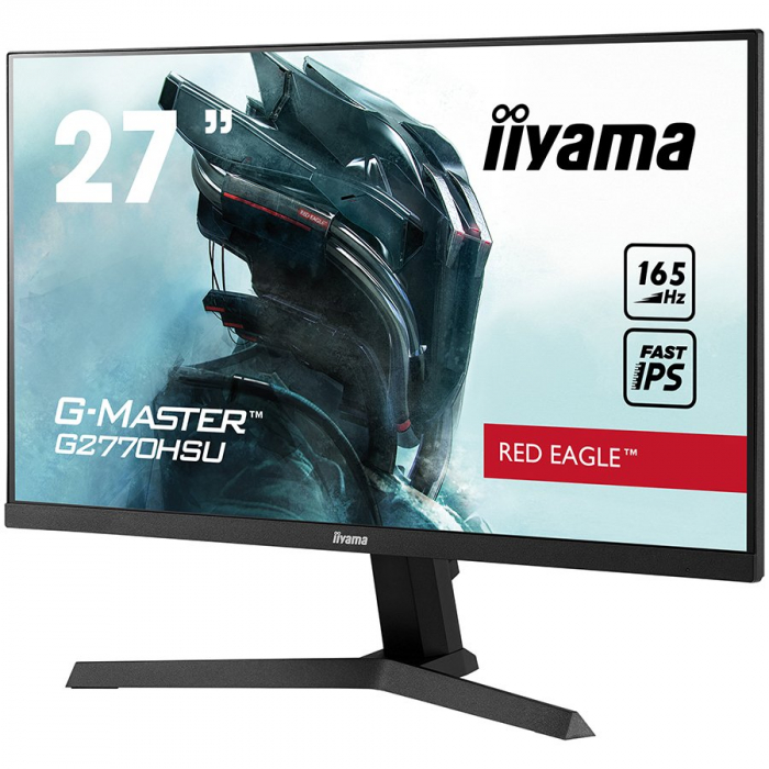 iiyama G-Master G2770HSU-B1 27" Fast (FLC) IPS LCD,165Hz, 0.8ms, FreeSync™ Premium, Full HD 1920x1080, 250 cd/m² Brightness, 1 x HDMI [2]