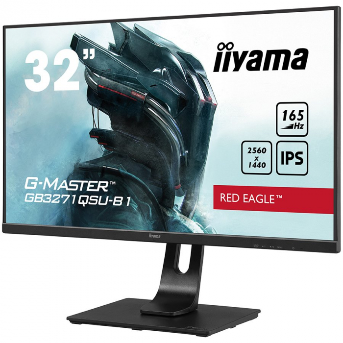 iiyama G-Master GB3271QSU-B1, 32" IPS display - WQHD resolution (2560 x 1440), Free Sync technology - Black Tuner, Blue Light - 1ms response time - 80M Advanced Contrast Ratio: 1 - 2x HDMI - 2x Displa [2]