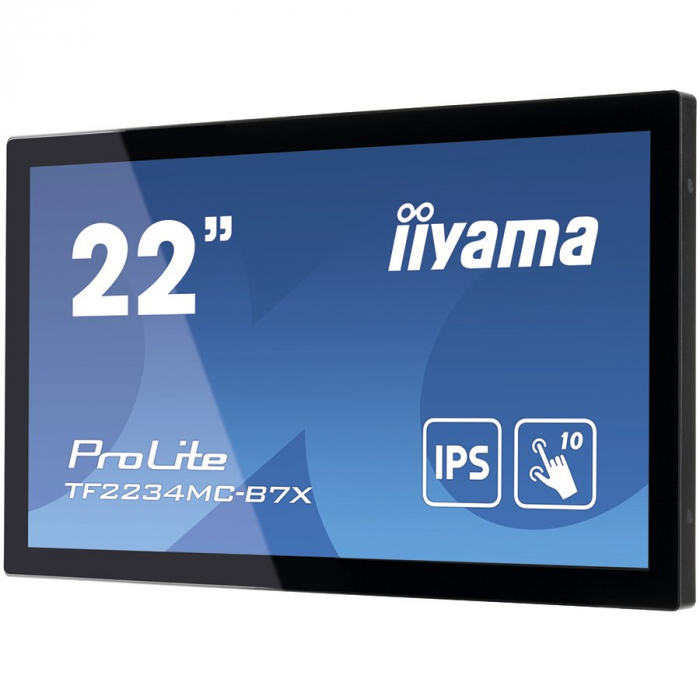 IIYAMA Monitor 21,5" PCAP Bezel Free 10P Touch with Anti-Fingerprint coating, 1920x1080, IPS panel, VGA, DisplayPort, HDMI, 305cd/m² (with touch), Through Glass (Gloves) mode, 1000:1, 8ms, USB Touch I [3]